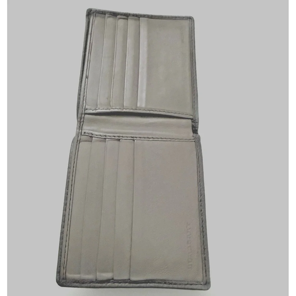 Burberry Men's Wallet Gray Leather Bifold